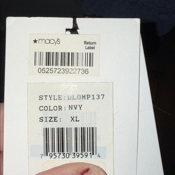 NWT DKNY Women's Dark Blue Faux Fur Water Resistant Anorak Coat XL 23 1/2 Pit - Picture 14 of 16